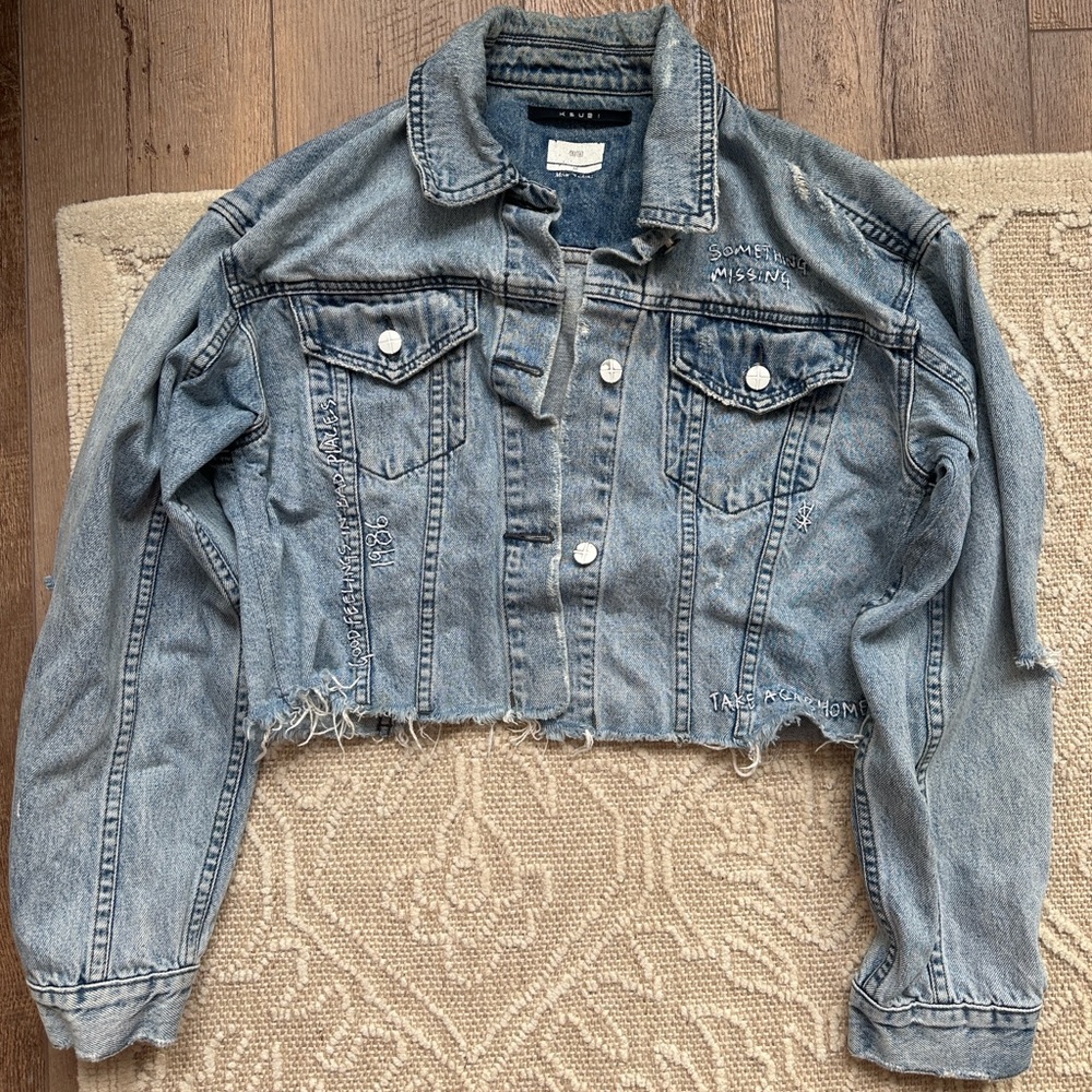 Ksubi Cropped Jean jacket, medium